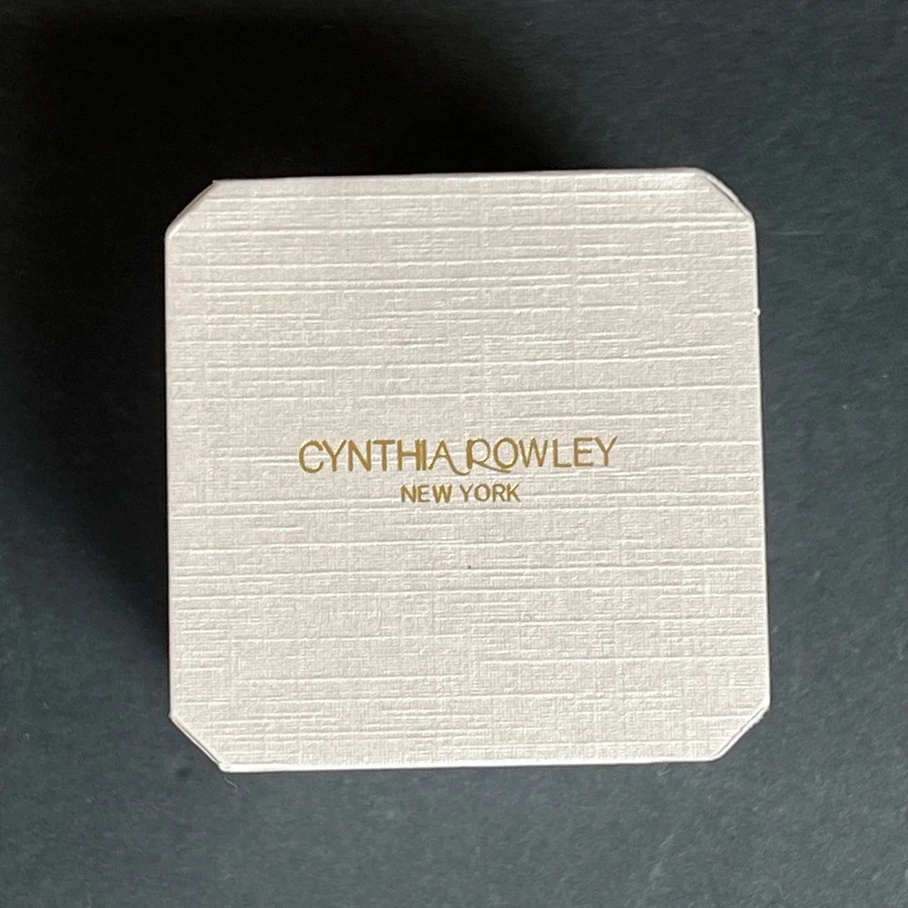 Cynthia Rowley 925 Sterling Silver Gold Plated Virgin Mary Heart CZ Ring 6.5 NIB